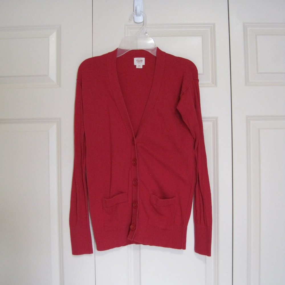 Mossimo red cardigan sz XS